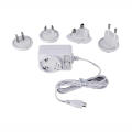 Interchangeable Plug Adapter EU/Us/UK/Au/Cn Standard 24V 0.5A Power Supply